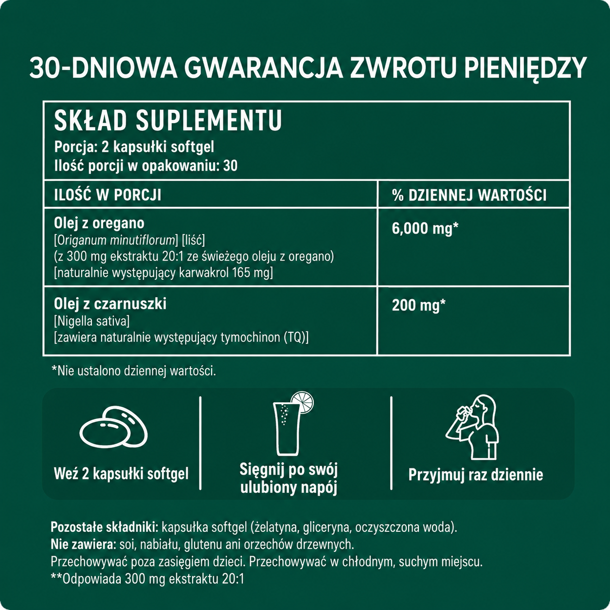 Varilia® Olej z Oregano w Kapsułkach